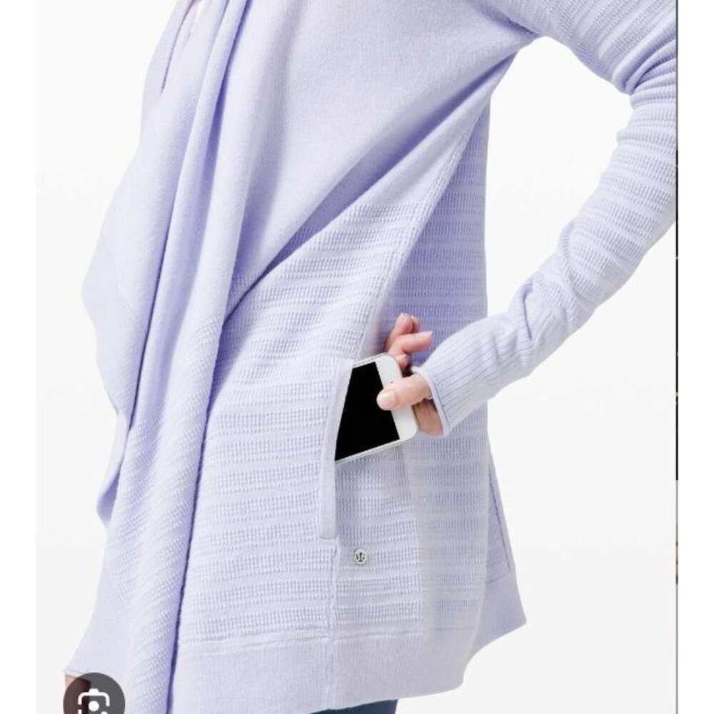lululemon athletica Light Purple Cardigan Size 12 - Picture 2 of 11